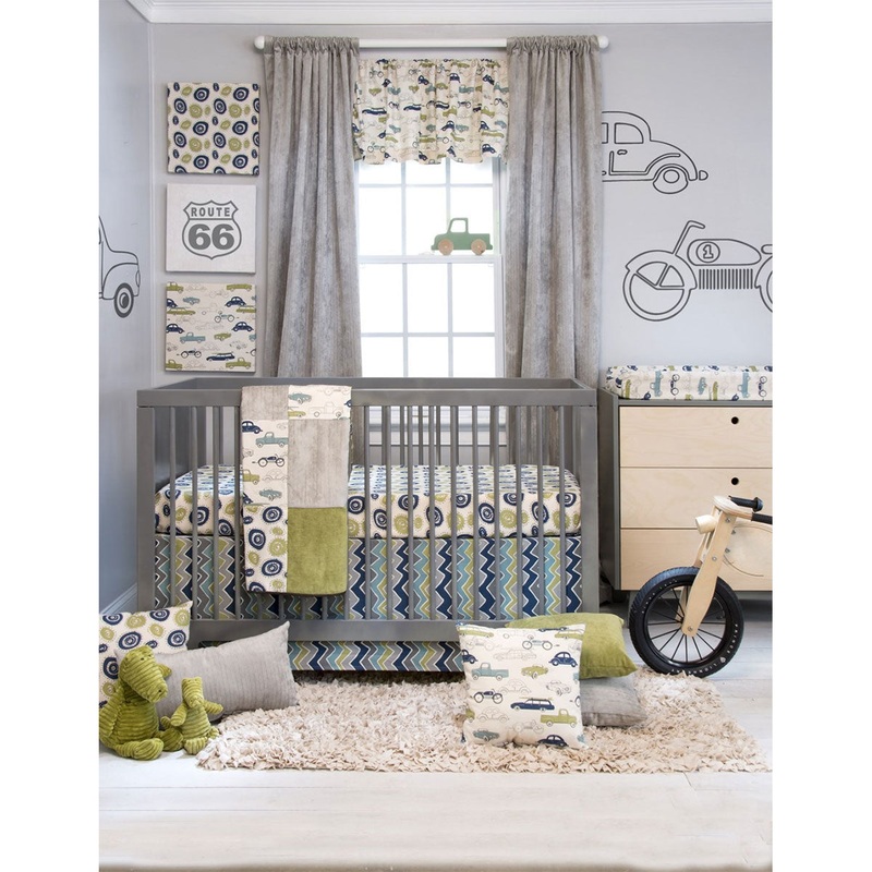 Sweet Potato Uptown Traffic 3 Piece Crib Bedding Set