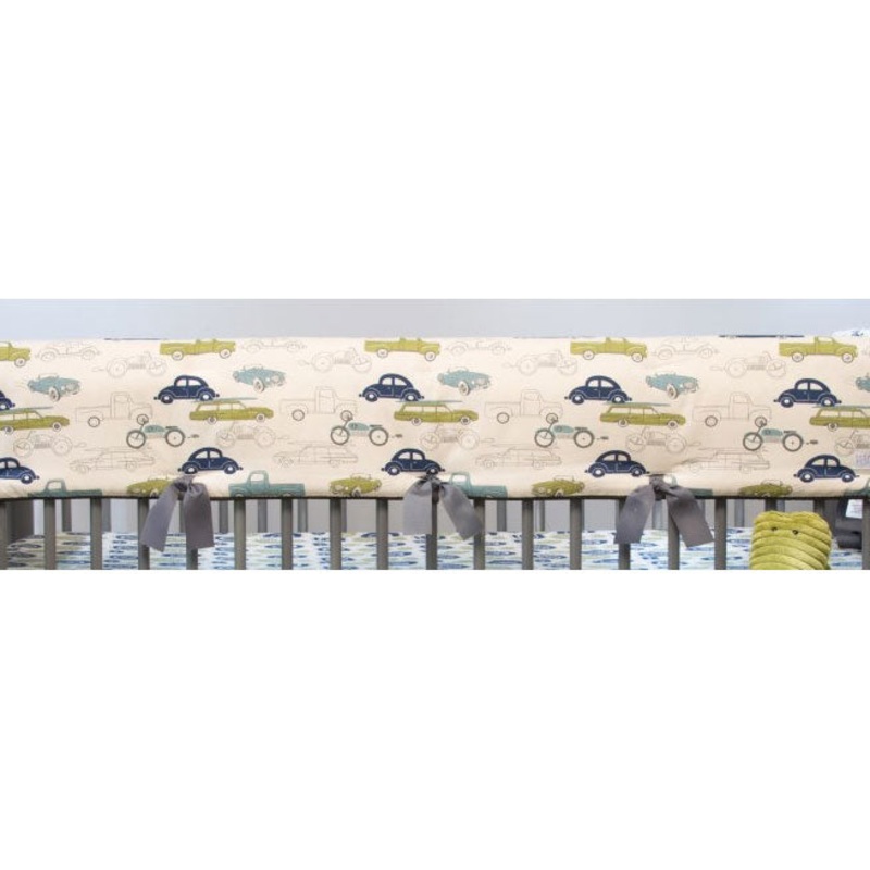 Sweet Potato Uptown Traffic Convertible Crib Rail Protector – Short Set
