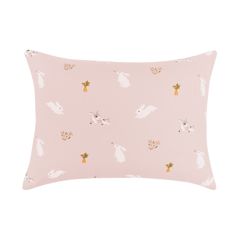 Toddler Pillowcase in Blush Rabbit