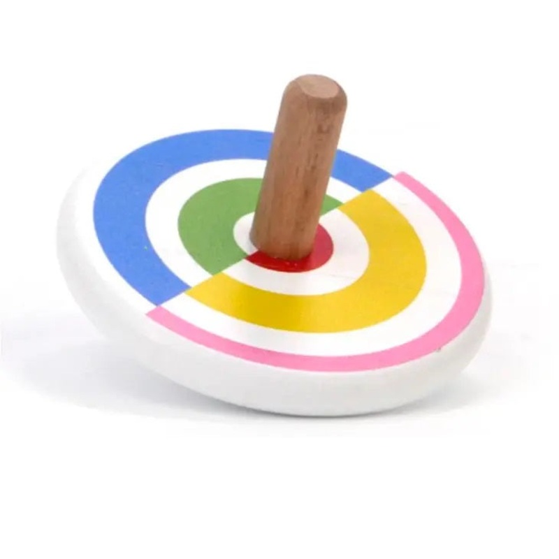 Wooden Spinning Top Semicircles