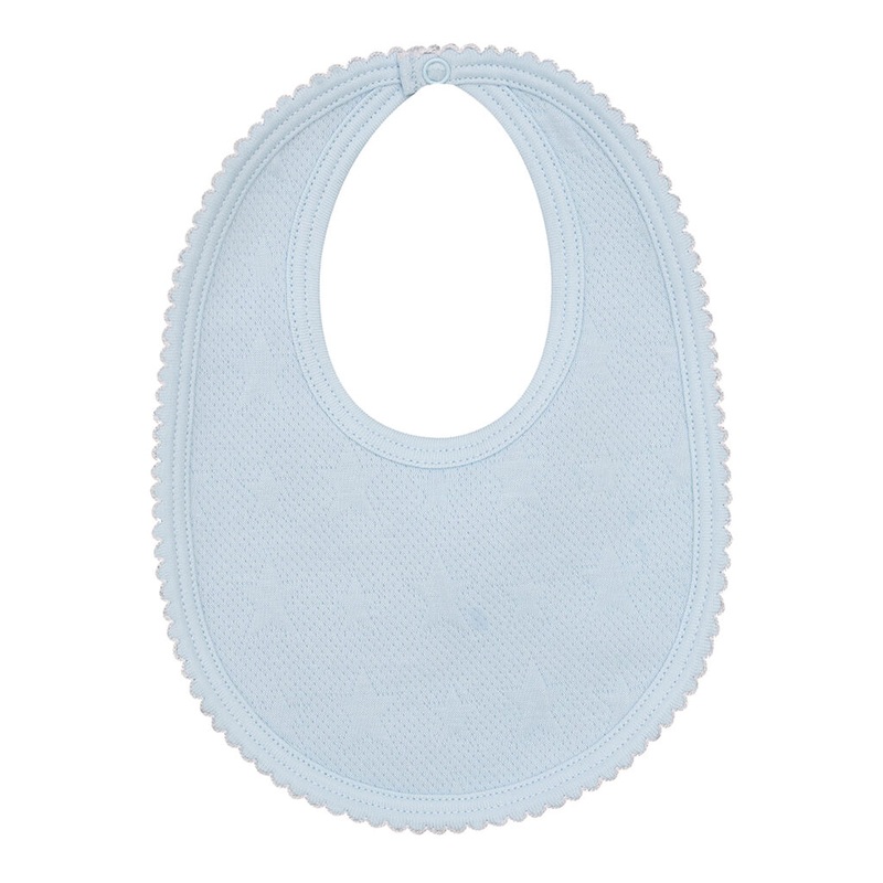 Jacquard Bib Light Blue Stars