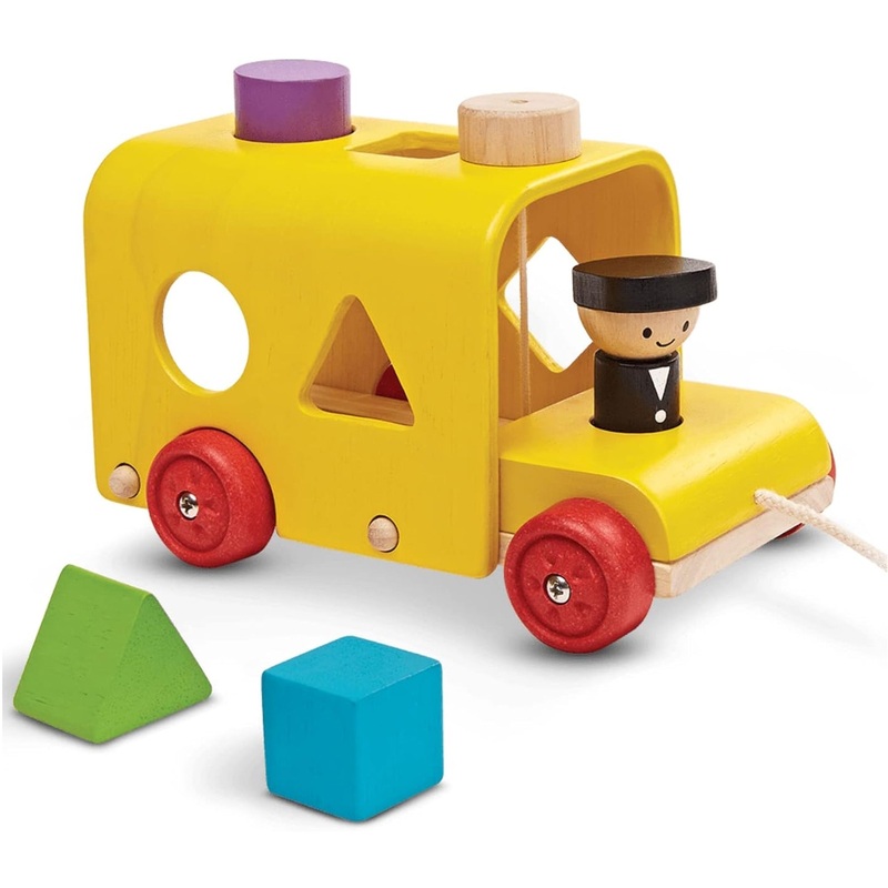 Plan Toys Sorting Bus Pull Toy