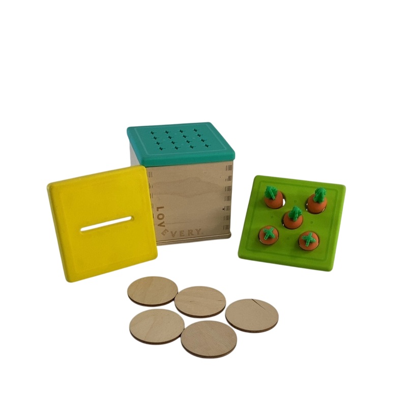 Lovevery Wooden Coin Bank Set