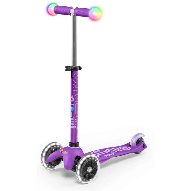 Micro Kickboard Mini Deluxe Magic LED Scooter (2-5 Years) – Purple