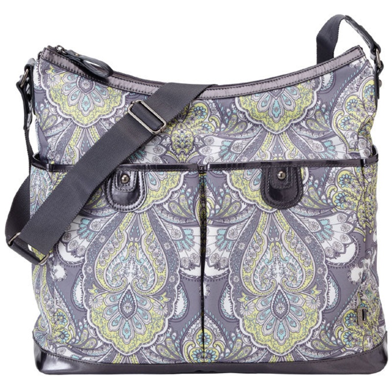 OiOi Baroque Paisley Hobo Diaper Bag