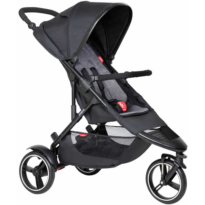 Phil & Teds Dot Stroller & Liner – Black/Charcoal