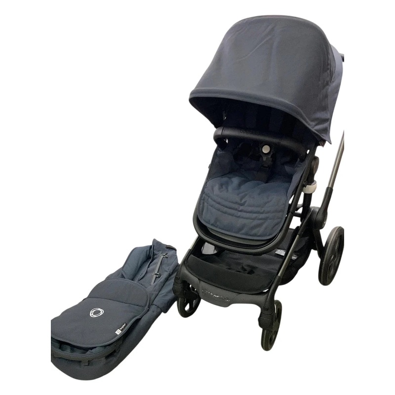 Bugaboo Fox 5 Stroller, 2024, Graphite Frame, Stormy Blue