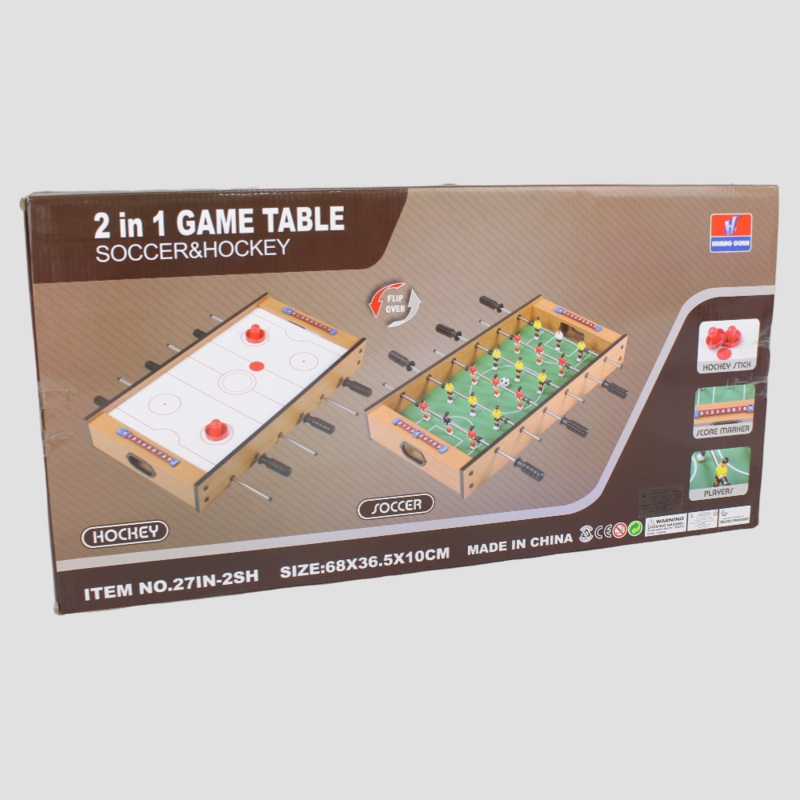 Multi-Game Table  2-in-1 Air Hockey & Baby Foot