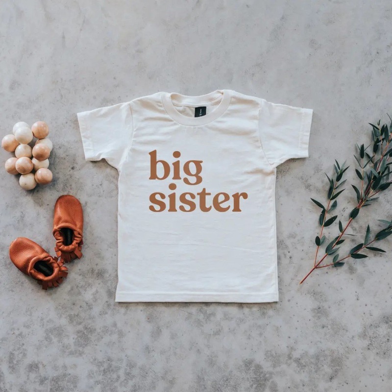 Organic Big Sister Kids’ Tee 2 T Cream