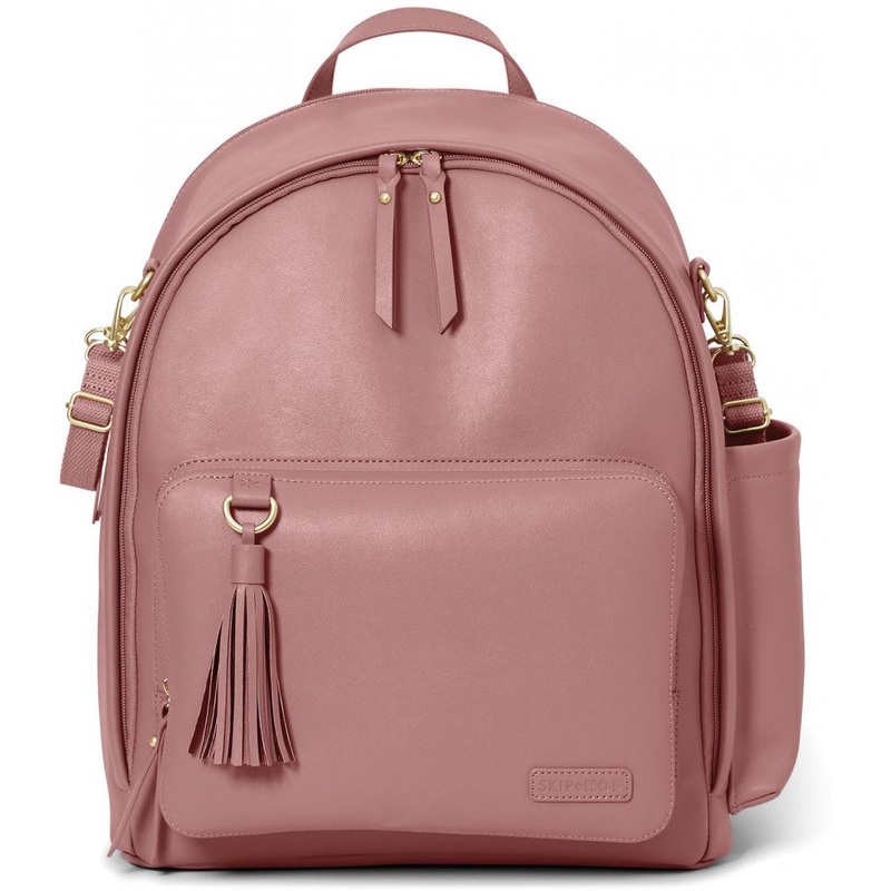 Skip Hop Greenwich Simply Chic Backpack Diaper Bag  – Dusty Rose