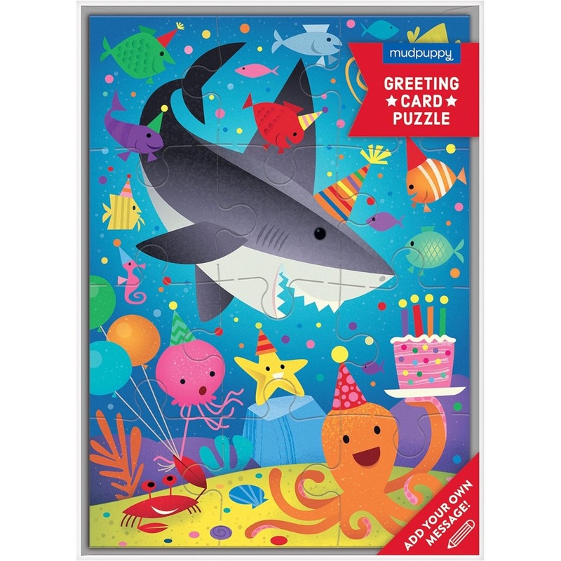 Greeting Card Puzzle – Shark Party