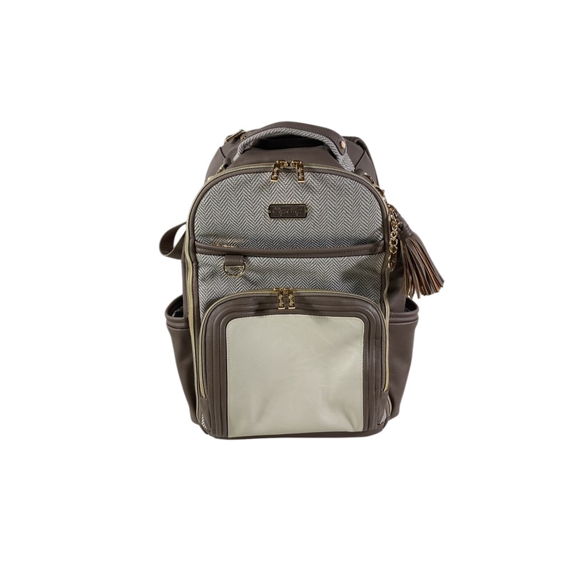 Itzy Ritzy Boss Plus Backpack Diaper Bag, Vanilla Latte