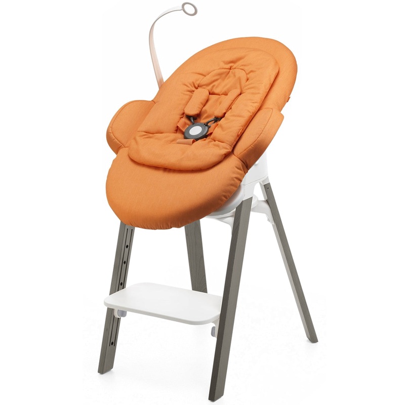 Stokke Steps Newborn Bouncer Seat – Hazy Grey/Orange