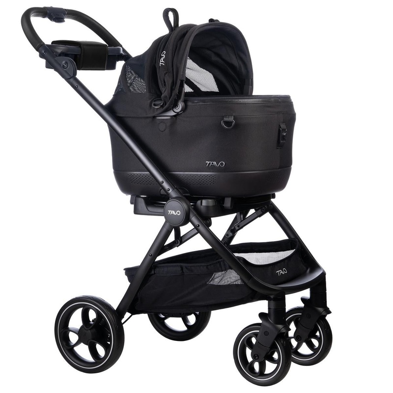 Tavo Pets Maeve iso5x Pet Car Seat Travel System – Black / Onyx