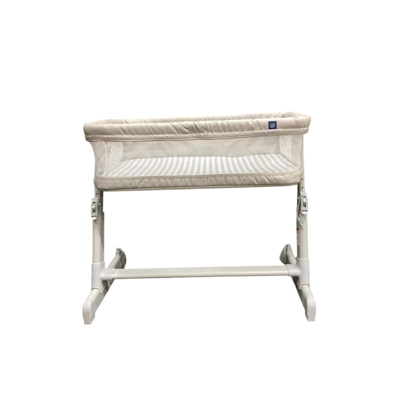 Baby Gap Bedside Bassinet, Grey Stripes