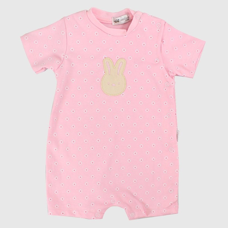 Bunny Head Short-Sleeved Romper