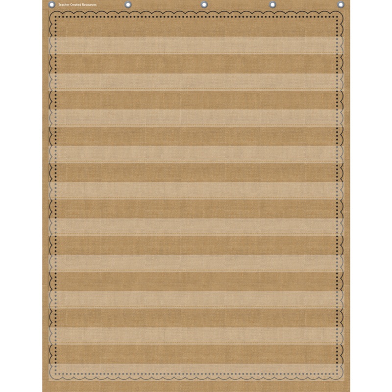 Burlap 10 Pocket Pocket Chart (34″ x 44″)