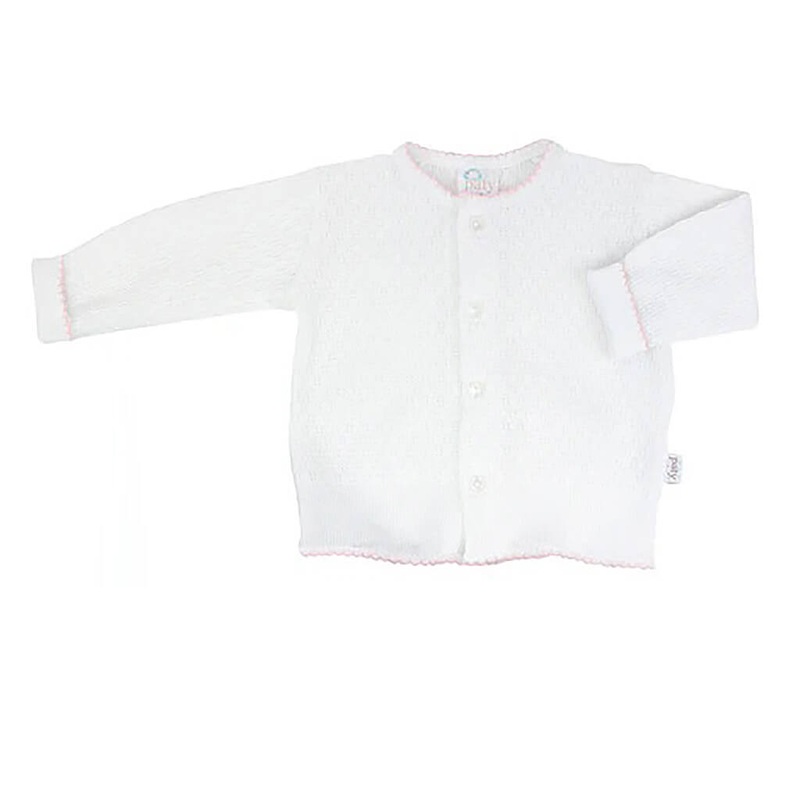 Button Up Cardigan Sweater Pink