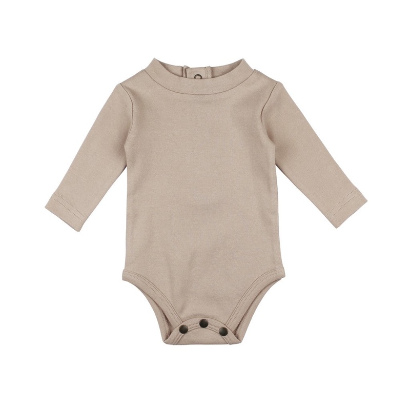Organic Mock Neck Bodysuit & Suspender Pants Set 0-3 months
