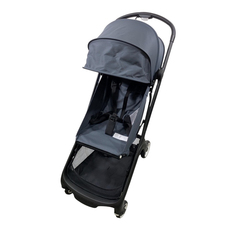 Bugaboo Butterfly Stroller, 2024, Black, Stormy Blue, Stormy Blue