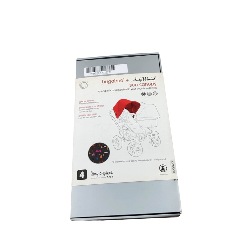 Bugaboo Donkey Andy Warhol Sun Canopy, Happy Bugs