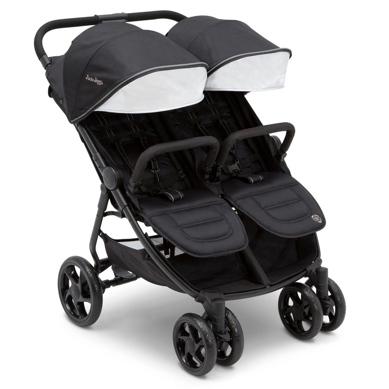 Destination Ultralight Side x Side Double Stroller – Midnight Black