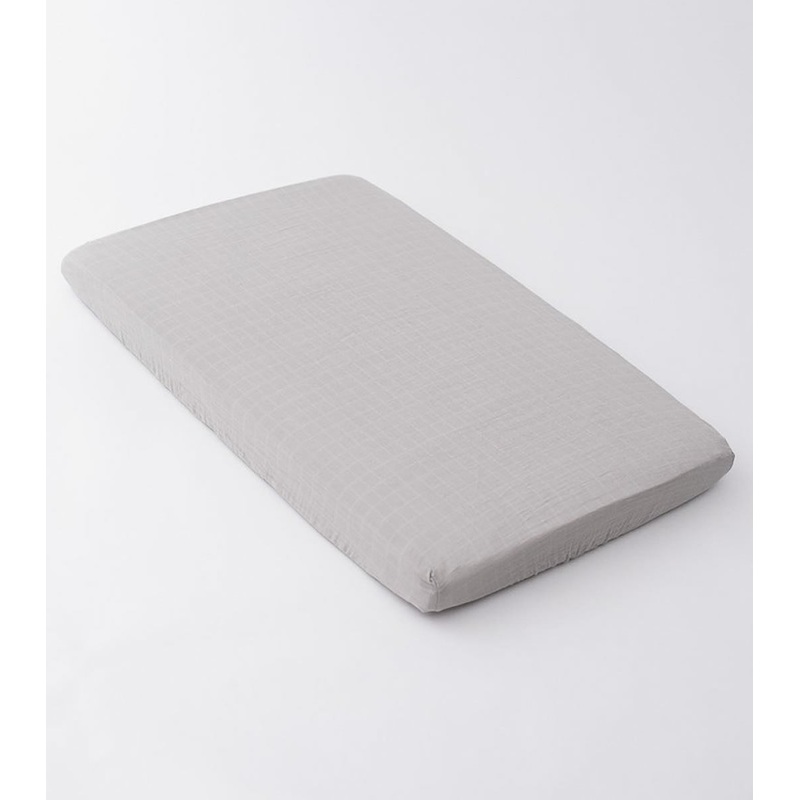 Little Unicorn Cotton Muslin Mini Crib Sheet – Warm Grey