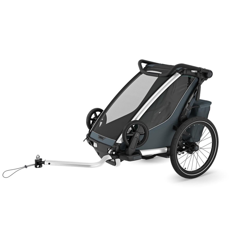 Thule Chariot Cross 2 Single Multisport Bike Trailer + Stroller – Dark Slate