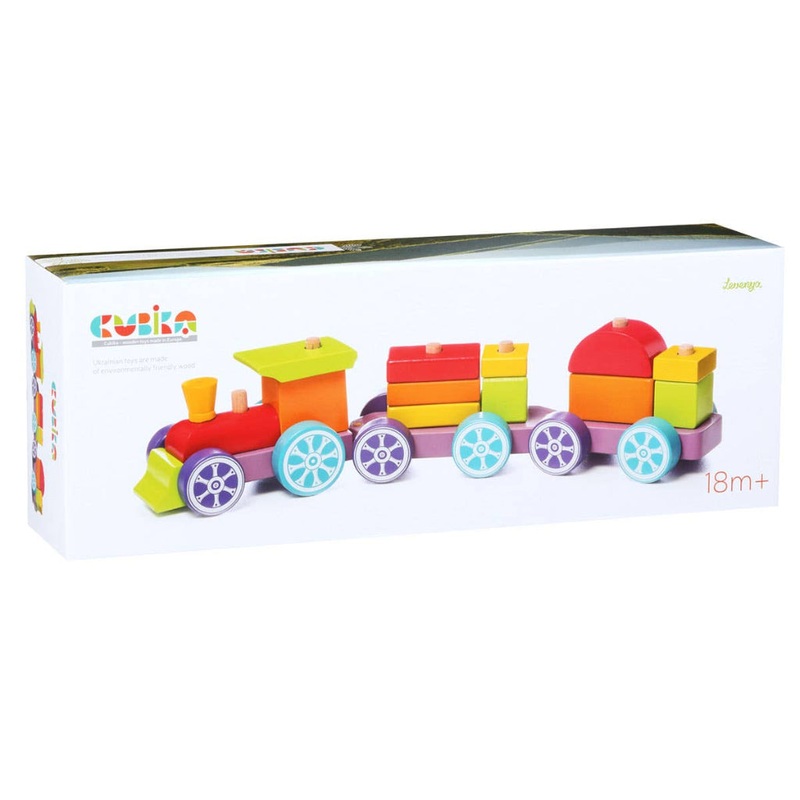 Wooden Rainbow Express Train