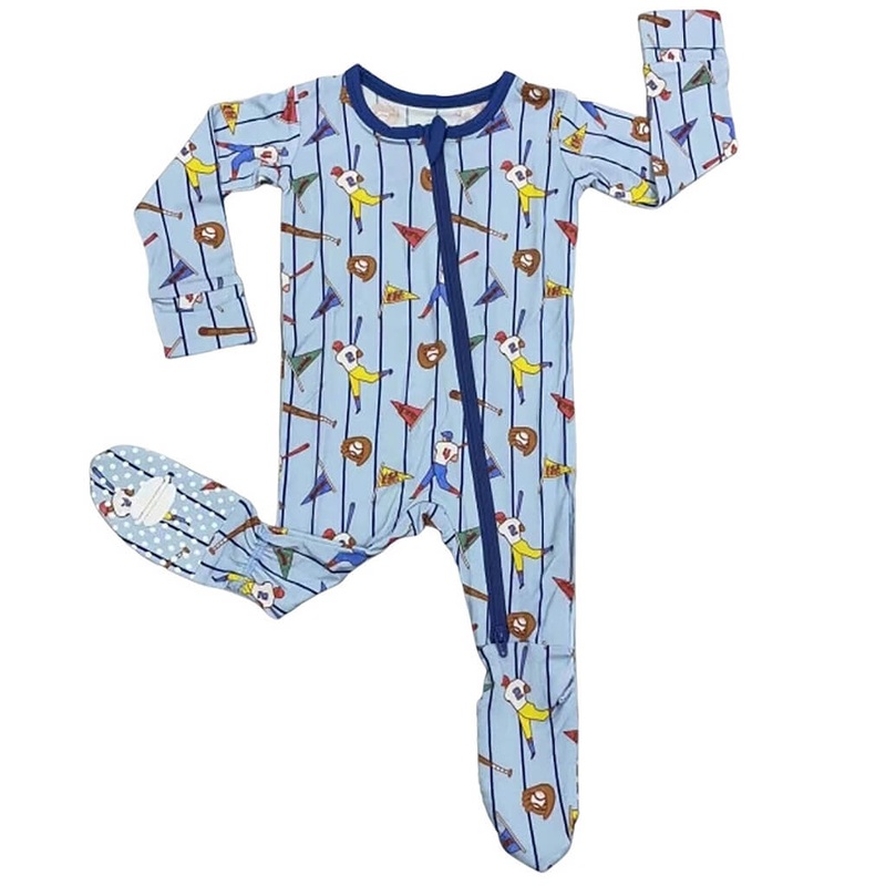 Zipper Footie Batter Up
