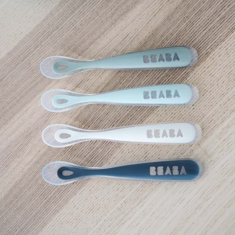 BEABA Self-Feeding Silicone Spoons – Set of 4