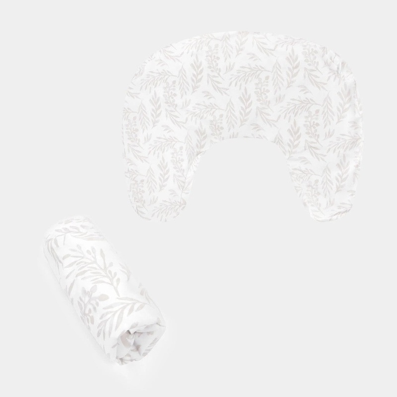 New Nursing Pillow Cover – Beige Foliage