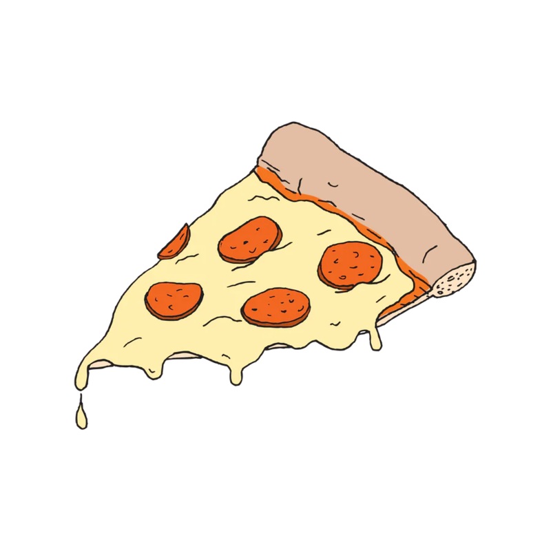 Temporary Tattoo Pair – Pizza Slice
