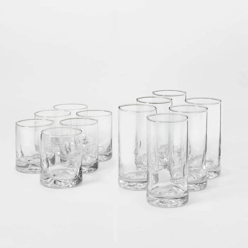 12pc Glass Telford Tumbler Set  (See Description)