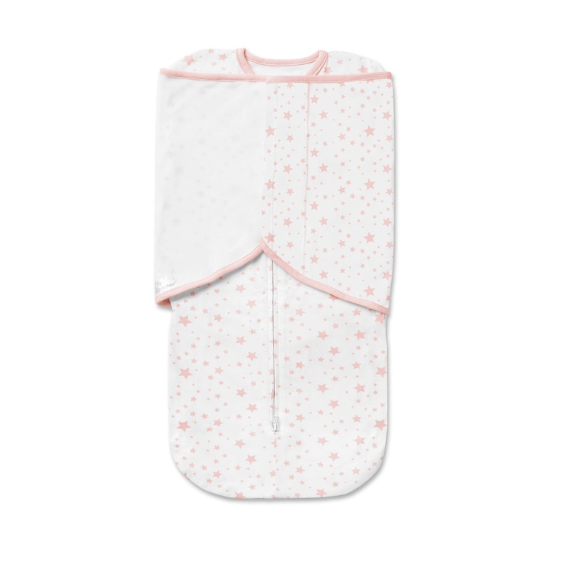 Cotton Swaddle Trio – Pink Star