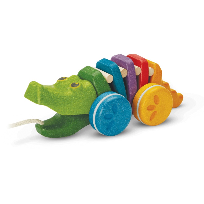 Dancing Alligator Pull Toy – Rainbow