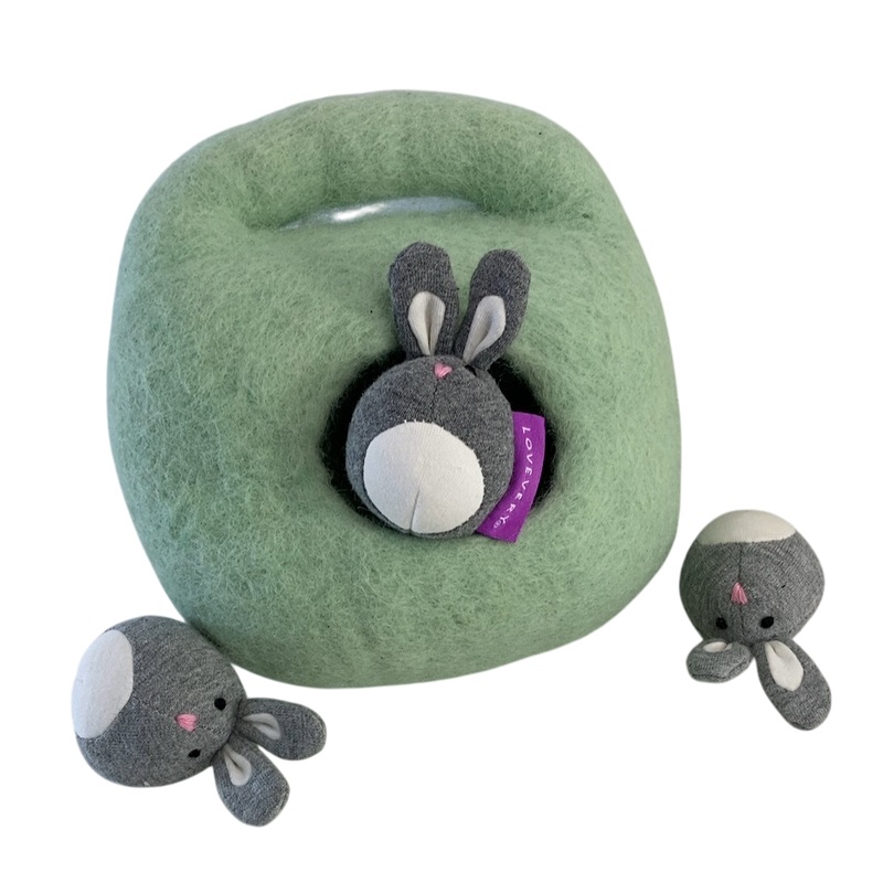 Lovevery Bunnies In A Felt Burrow