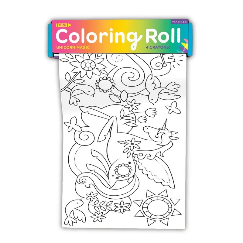 Mudpuppy Unicorn Magic Coloring Roll