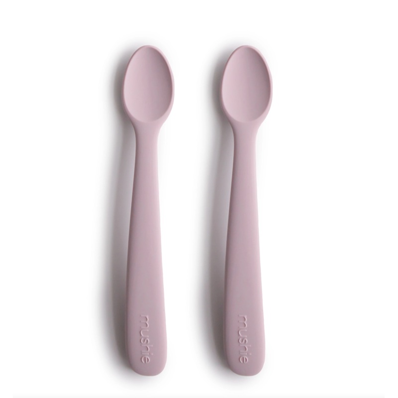 Silicone Feeding Spoons – 2 Pack – Soft Lilac