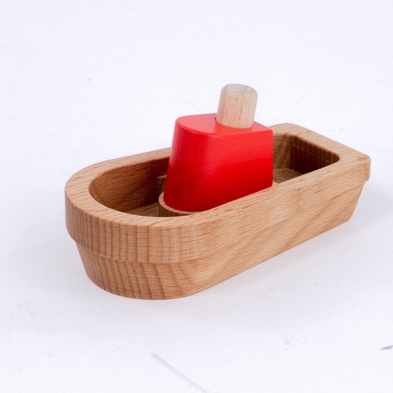 Wooden Fishing Boat Blue