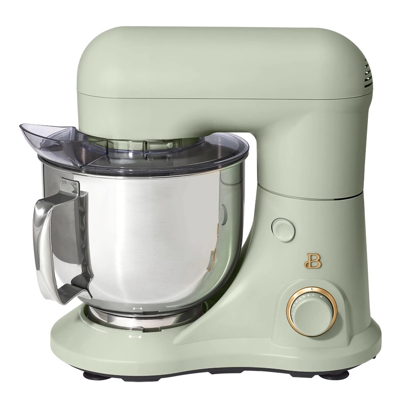 5.3 Qt Stand Mixer in Sage Green with Accessories