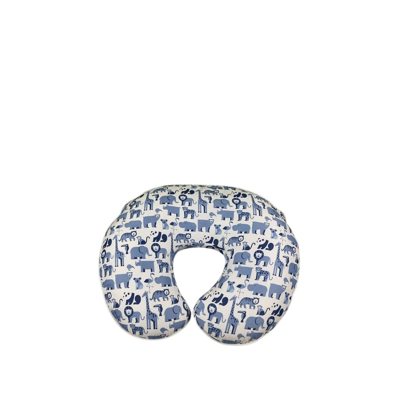 Boppy Nursing and Infant Support Pillow, Blue Safari