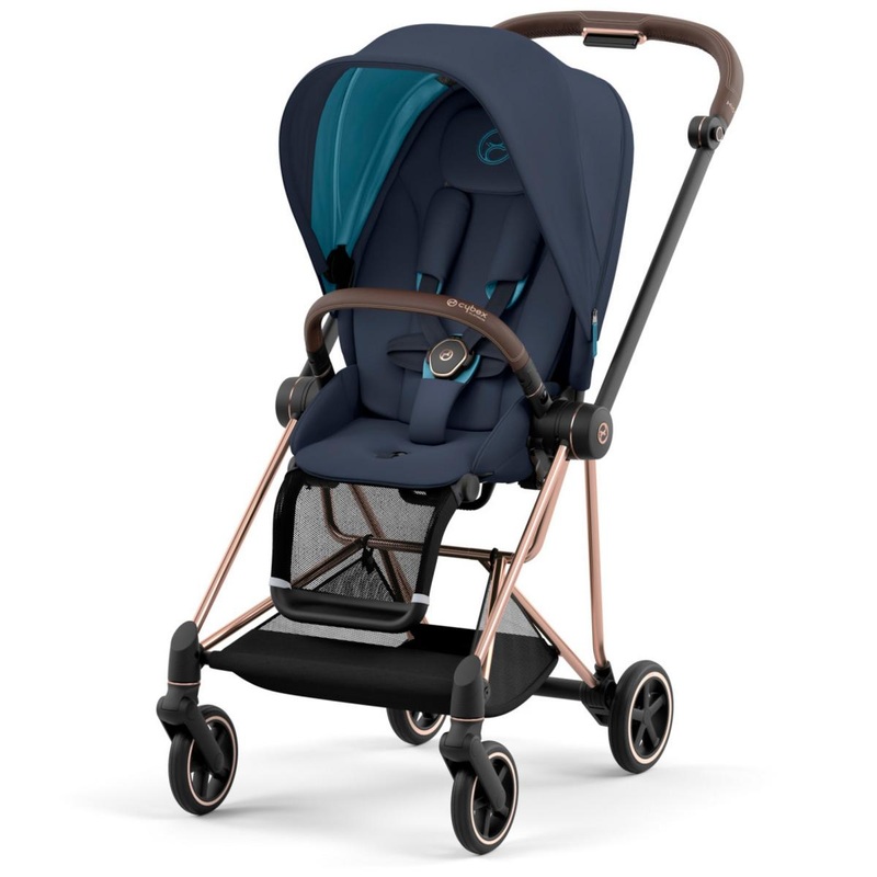 Cybex MIOS 3 Stroller (One Box) – Rose Gold / Brown / Nautical Blue