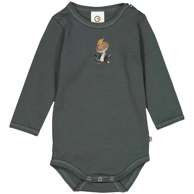 Long Sleeve Bodysuit – Forest Snail 0-3 months