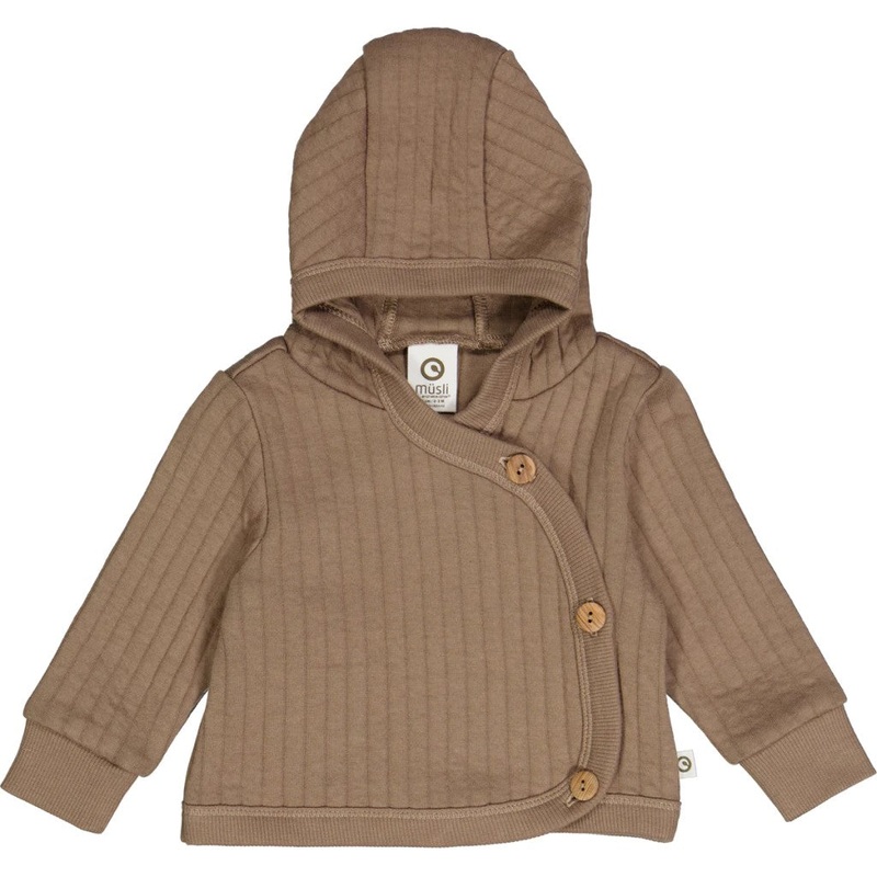Organic Cotton Quilted Jacket – Walnut Preemie
