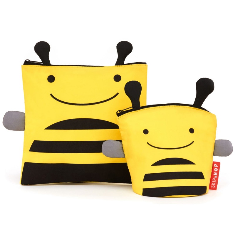 Skip Hop Zoo Reusable Sandwich & Snack Bag Set – Bee