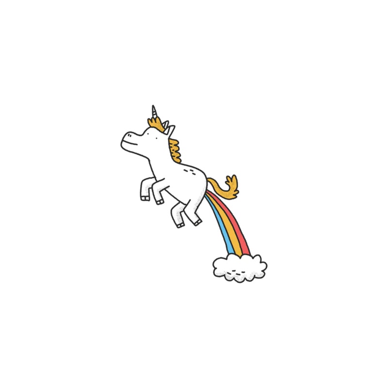 Temporary Tattoo Pair – Magical Unicorn