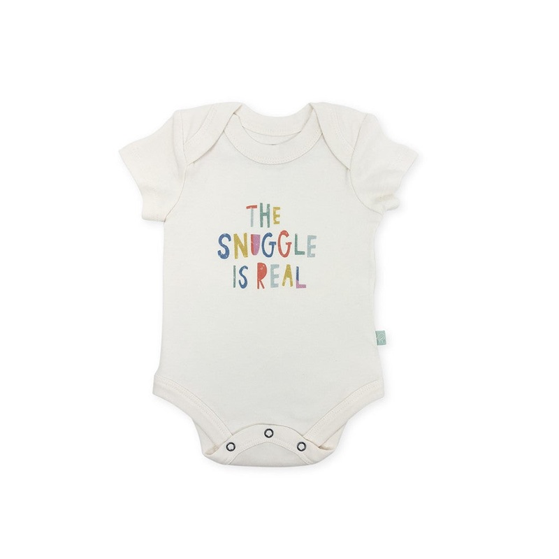 The Snuggle is Real Organic Graphic Bodysuit 0-3 months