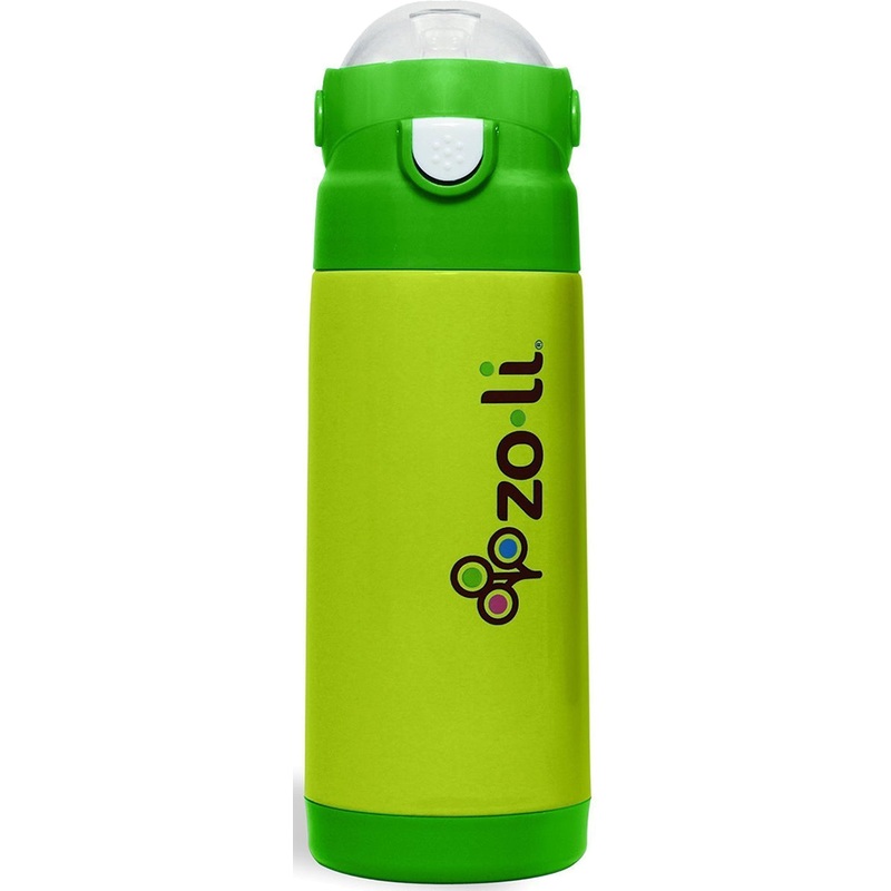 ZoLi Baby DASH 12 oz. Vacuum Insulated Straw Drink Bottle – Green – D