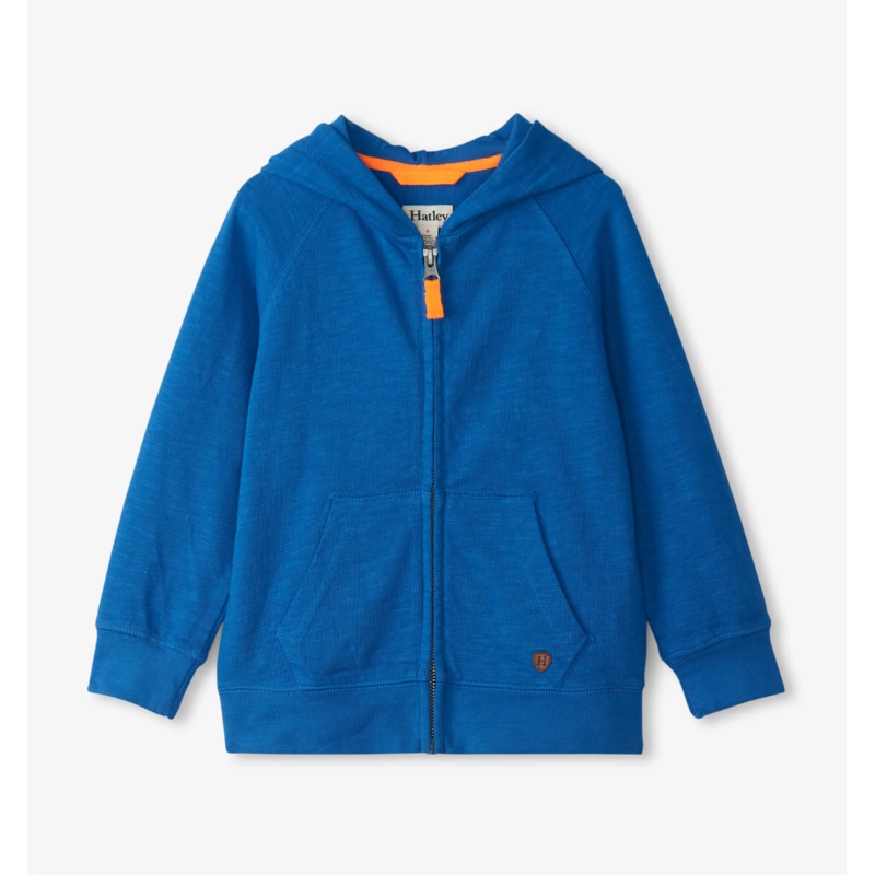 Hatley Deep Sky Blue Full Zip Hoodie